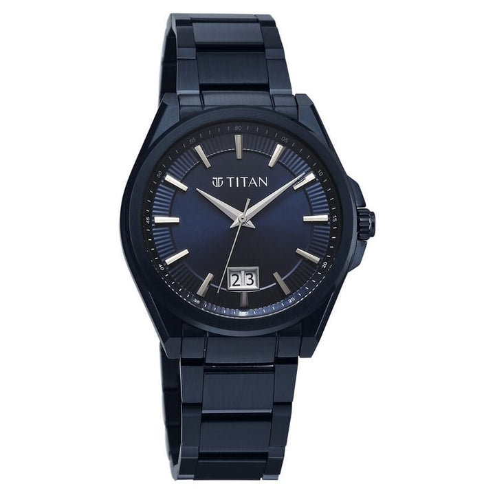 Titan Classique Big Date Blue Dial Men&
