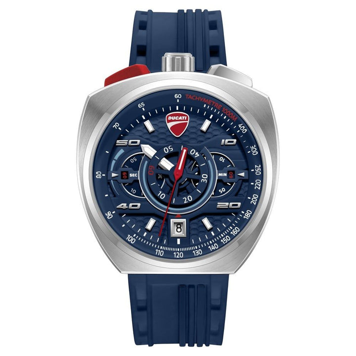 Ducati Quartz Chronograph dtwgo0004102w Blue Dial Blue Silicone Men&