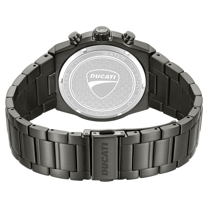 Ducati Quartz Chronograph Black Dial Black Stainless Steel Strap Watch For Men DTWGI0002503W