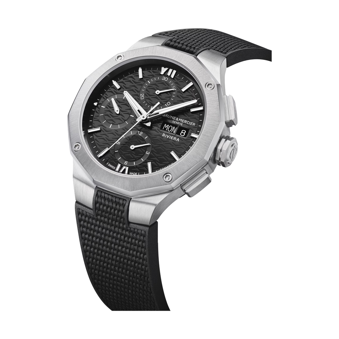 Baume &amp; Mercier Riviera 10864 41MM Black Dial Automatic Chronograph