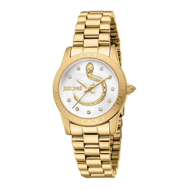 Just Cavalli Women's Eterna Embellish Dial Analogue Watch - Stylish Bracelet