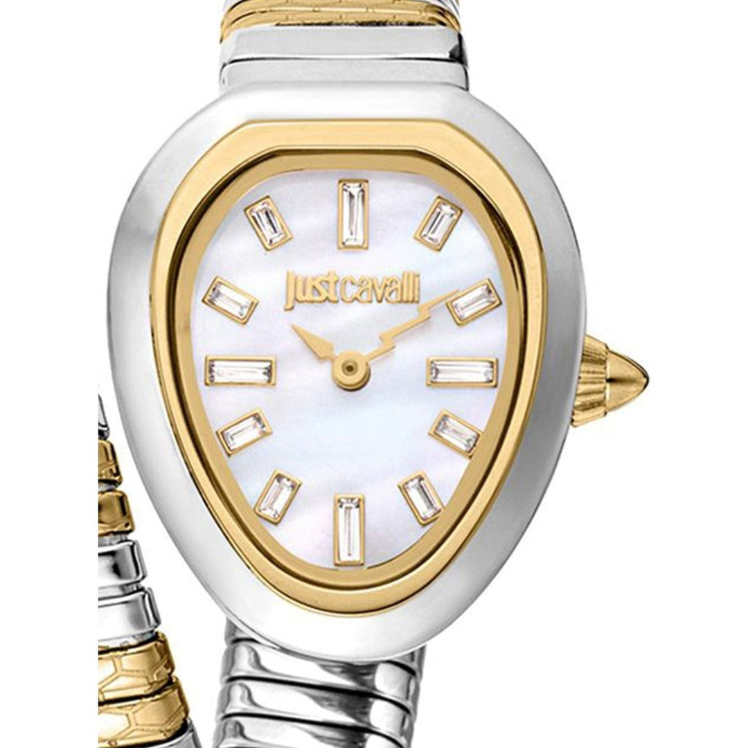 Stylish Just Cavalli Women Dial Analogue Watch with Steel Bracelet