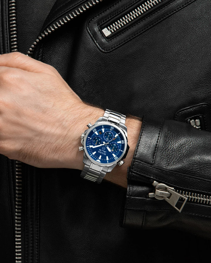 Bulova Marine Star 96B256 Blue Dial Men&