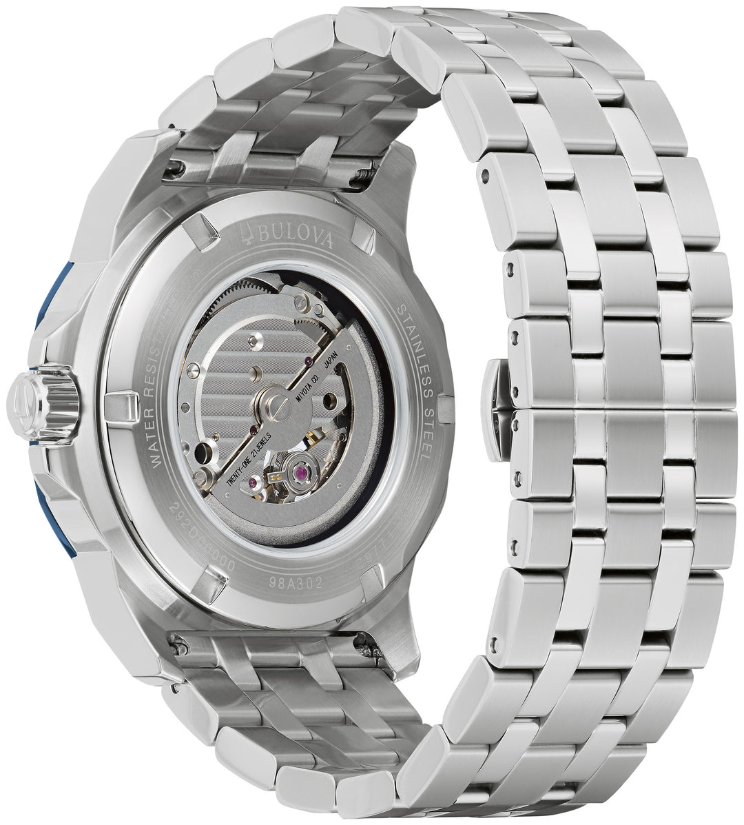 Bulova Marine Star 98A302 Blue Dial Men&