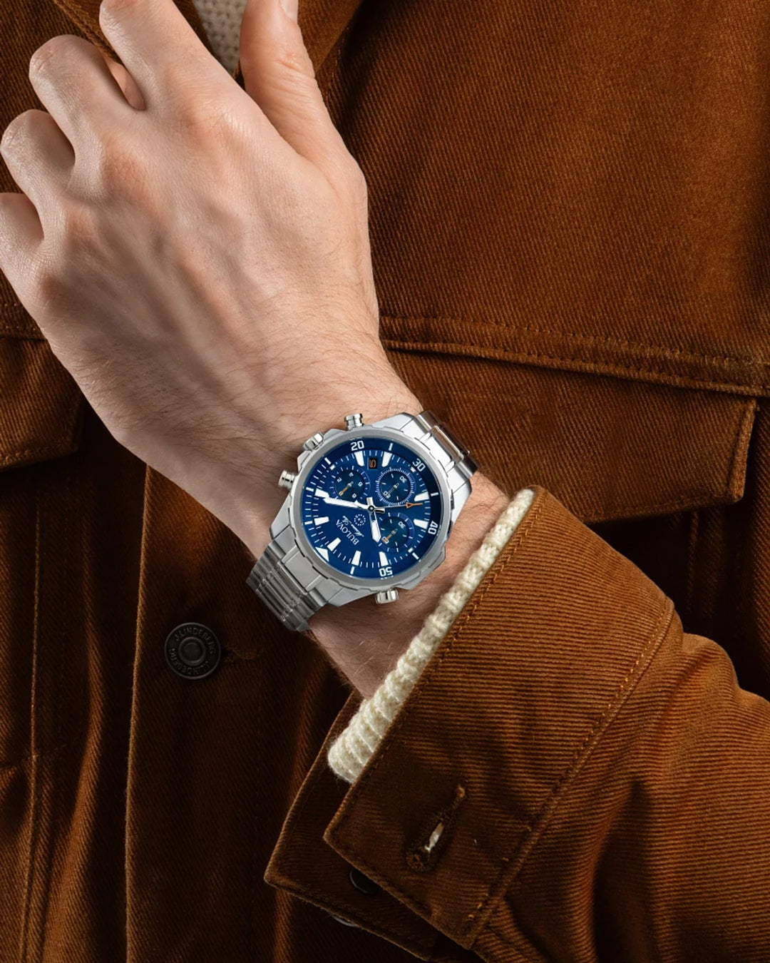 Bulova Marine Star 96B256 Blue Dial Men&