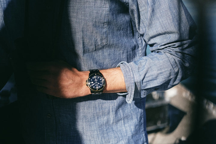 Bulova Marine Star 98D176 Black Dial Men&