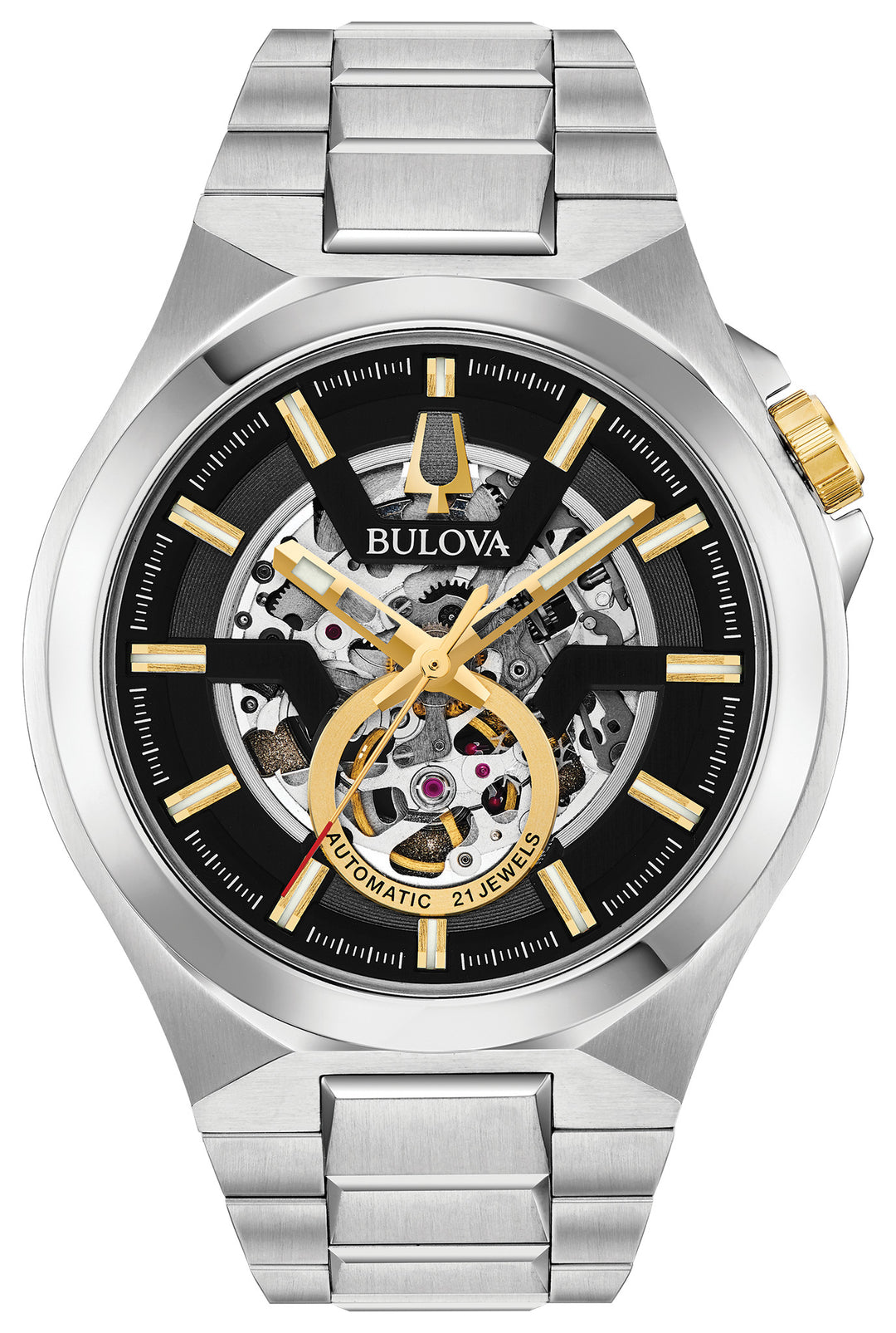Bulova Maquina 98A224 Black Dial Men&
