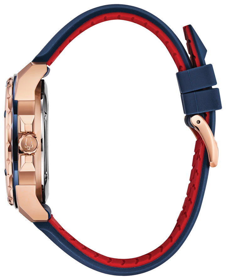 Bulova Marine Star 98A227 Blue Dial Men&