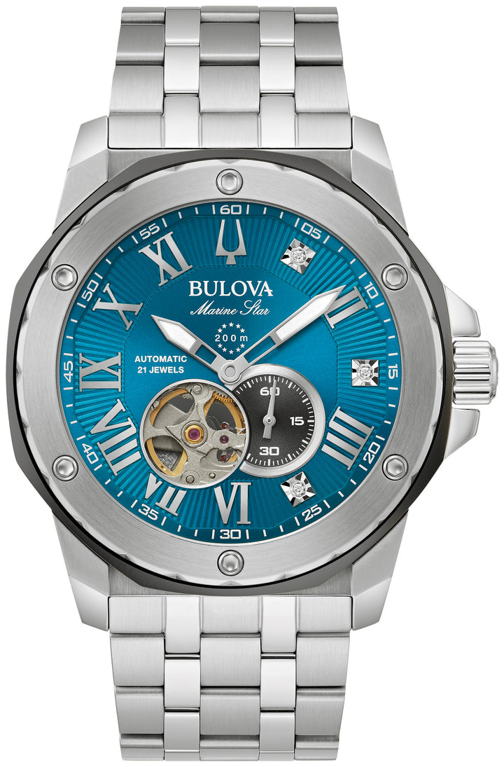 Bulova Marine Star LP 98D184 Blue Dial Men&