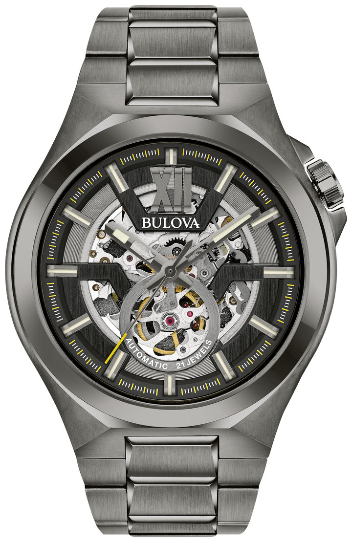 Bulova Maquina 98A179 Black Dial Men&