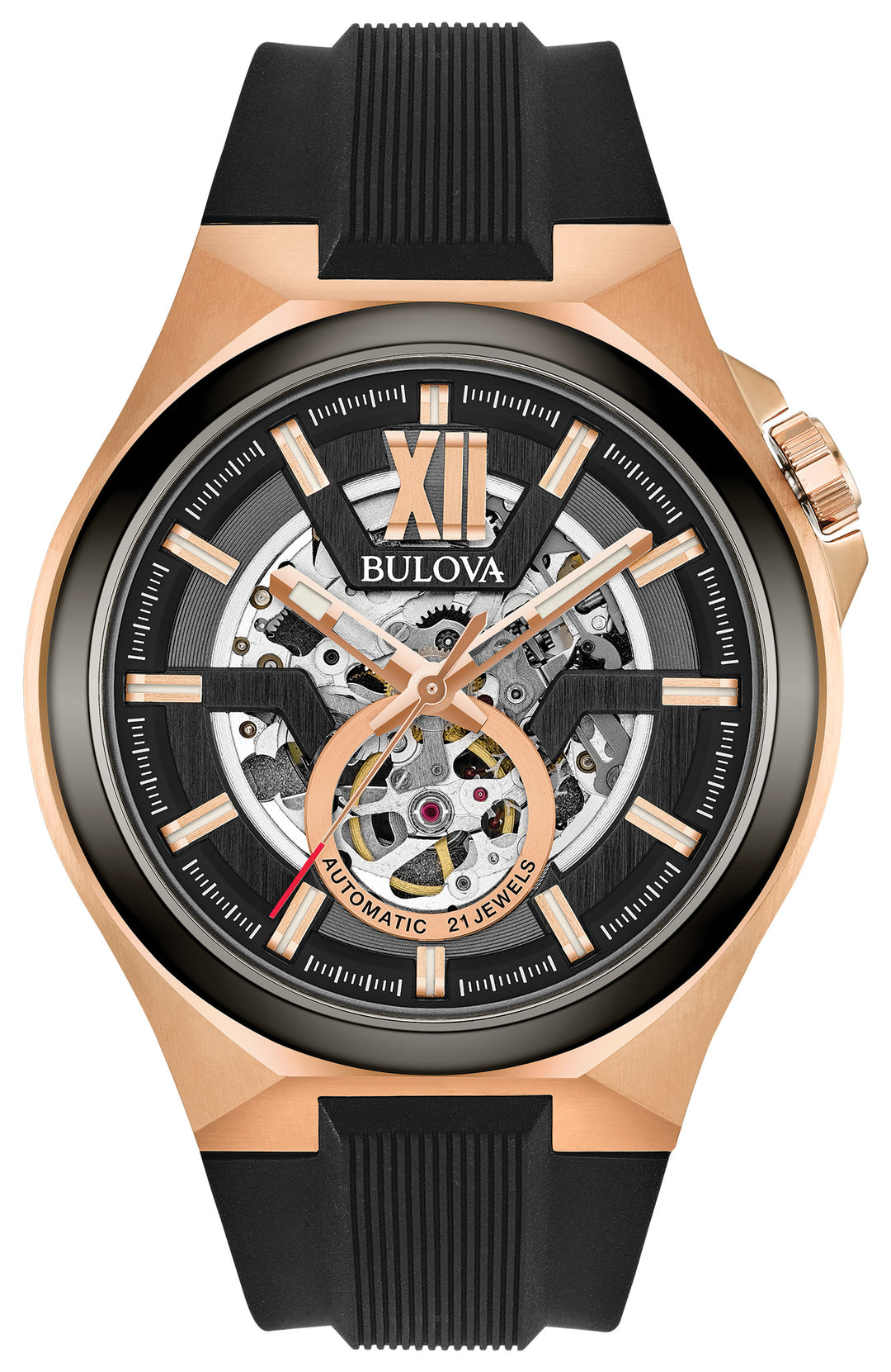 Bulova Maquina 98A177 Black Dial Men&