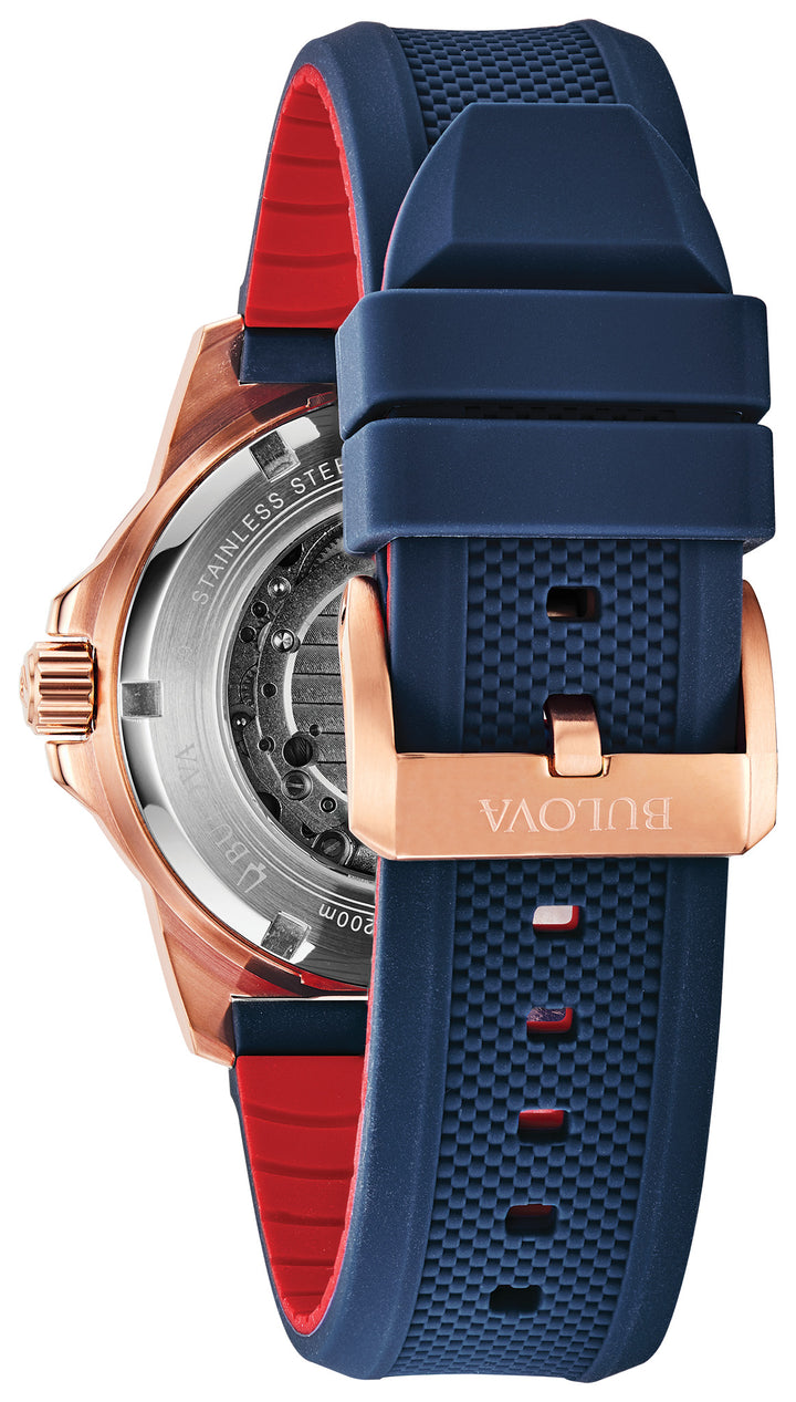 Bulova Marine Star 98A227 Blue Dial Men&