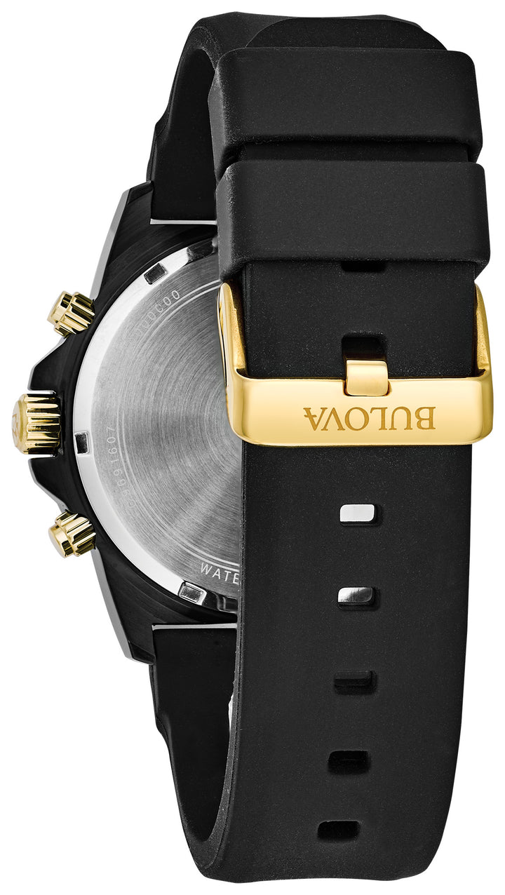Bulova Marine Star 98B278 Black Dial Men&