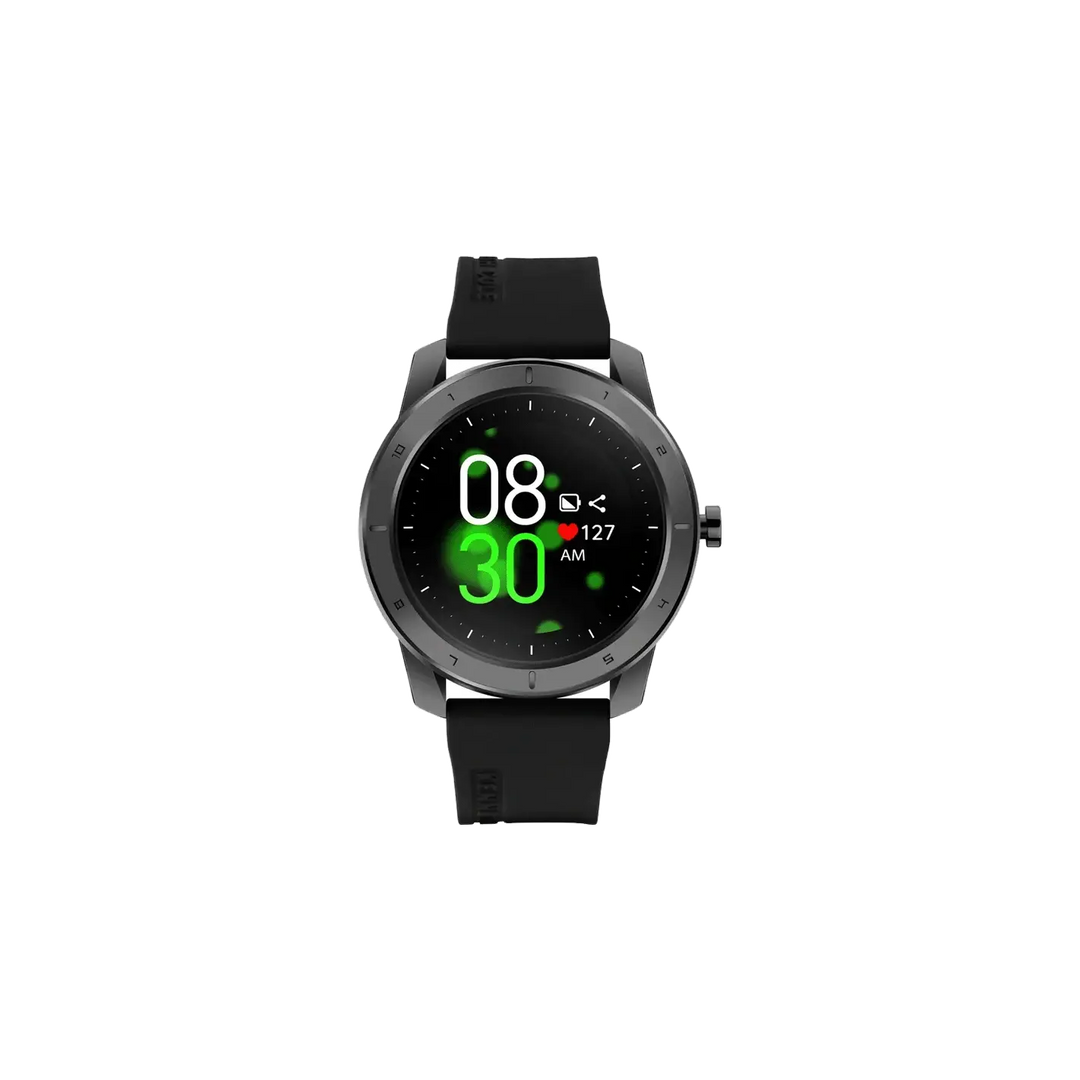 Kenneth Cole Smart Black Dial Silicone Strap Unisex Watch