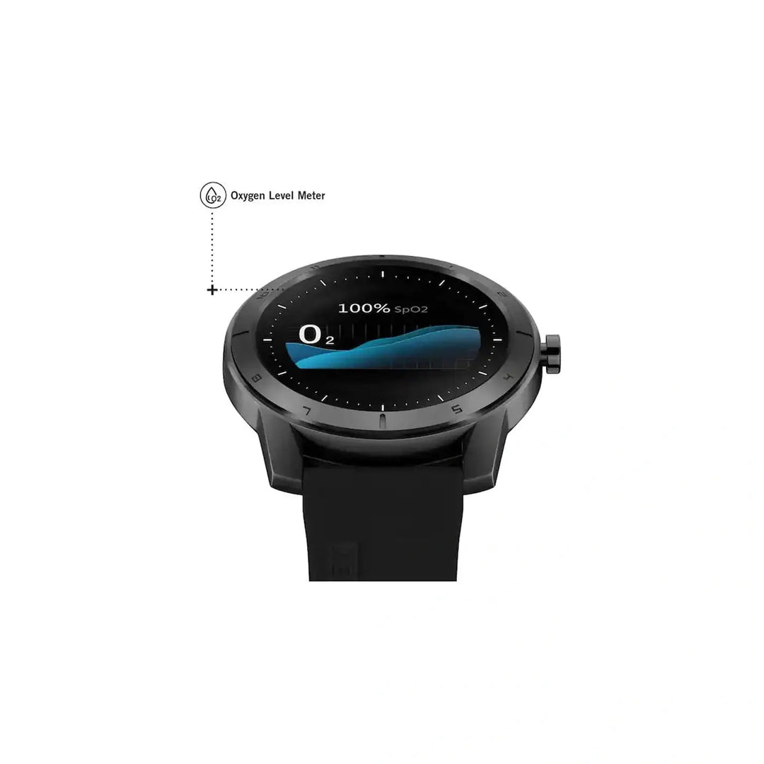 Kenneth Cole Smart Black Dial Silicone Strap Unisex Watch