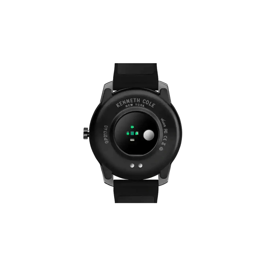 Kenneth Cole Smart Black Dial Silicone Strap Unisex Watch