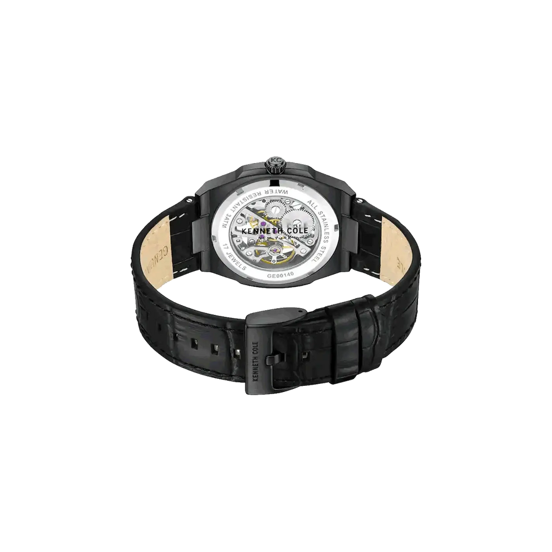 Kenneth Cole Black Dial Analog Mechanical Hand Wound Watch for Men