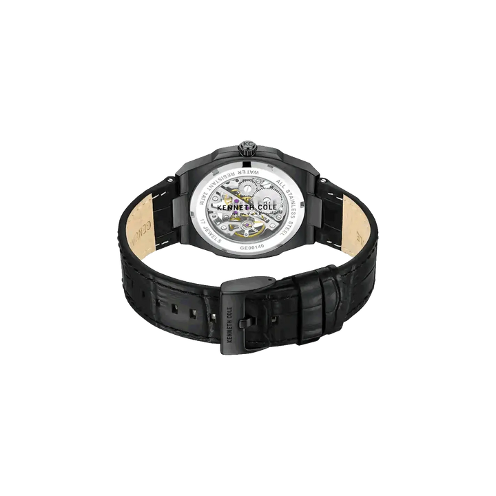 Kenneth Cole Black Dial Analog Mechanical Hand Wound Watch for Men