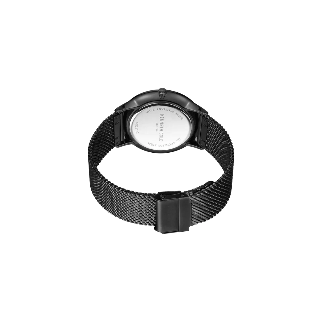 Kenneth Cole Quartz Analog Maroon Dial Stainless Steel Strap Watch for Men