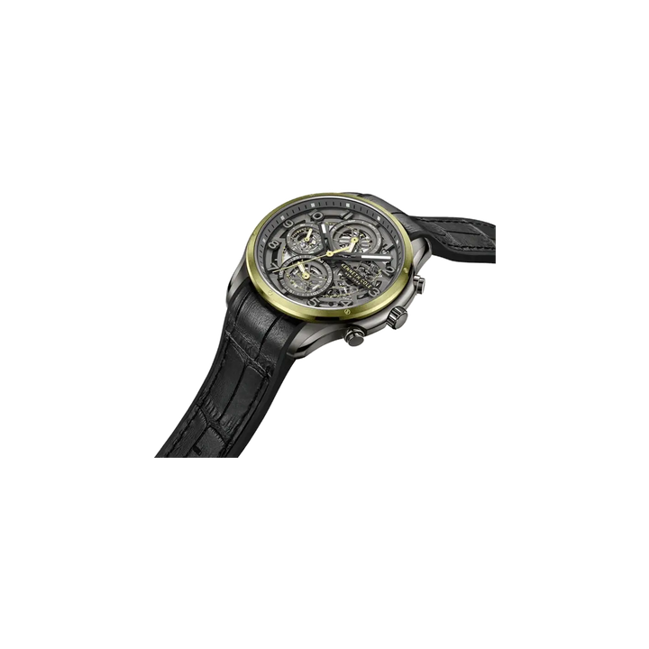 Kenneth Cole Quartz Multifunction Grey Dial Leather Strap Watch for Men