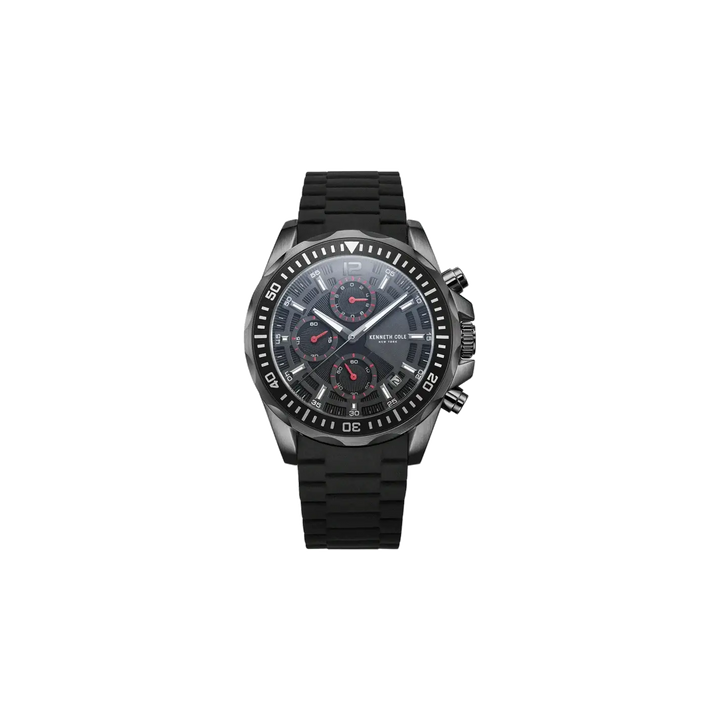 Kenneth Cole Chronograph Black Dial Watch for Men