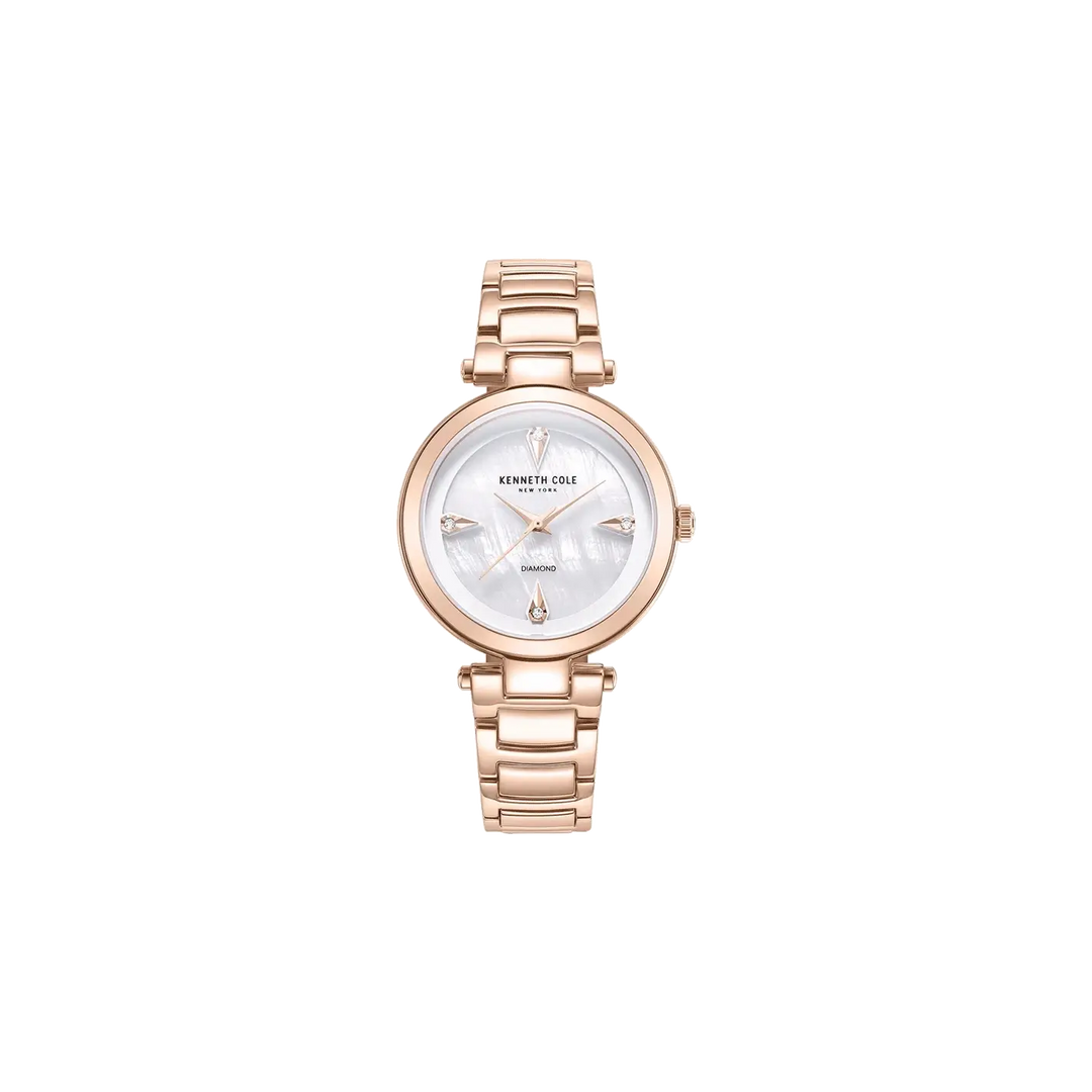 Kenneth Cole Quartz Analog White Dial Stainless Steel Strap Watch for Women