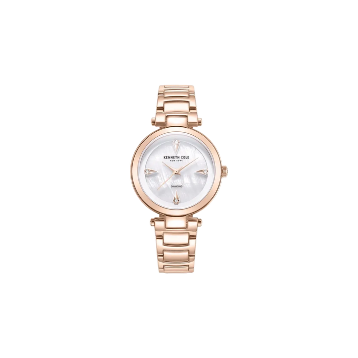 Kenneth Cole Quartz Analog White Dial Stainless Steel Strap Watch for Women
