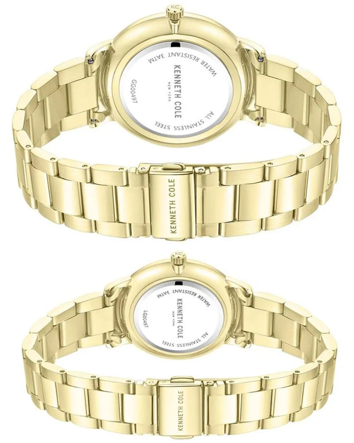 Kenneth Cole Mist KCWGG0049701GLPA Golden Dial Couple Watch