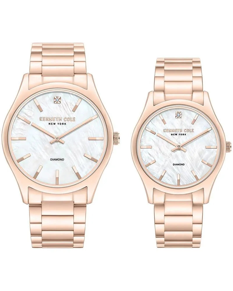 Kenneth Cole New York KCWGG0049601GLPA Rose Gold Dial Couple Watch