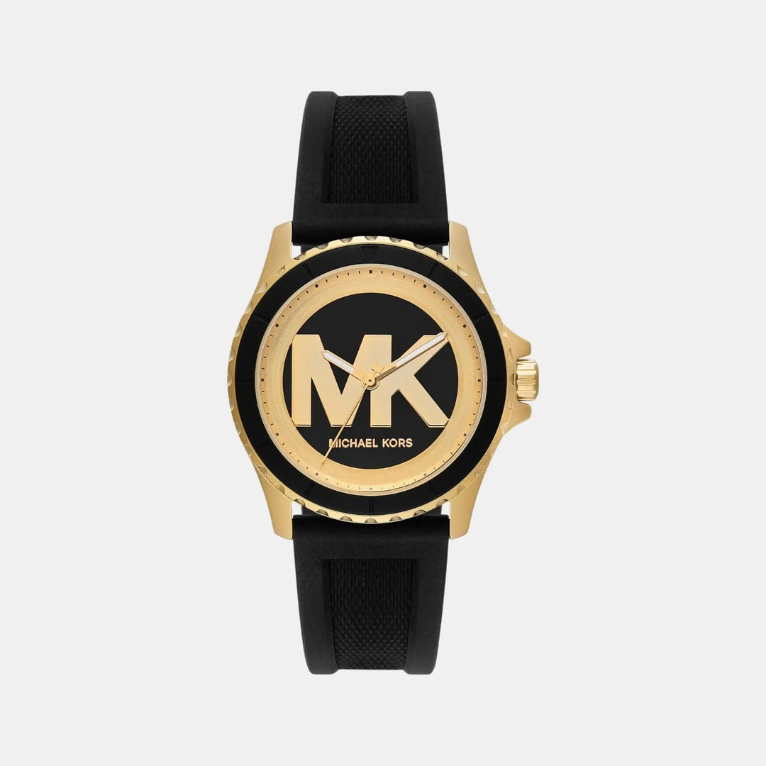Michael Kors Everest MK7537 Black and Gold Sunray Dial Women&