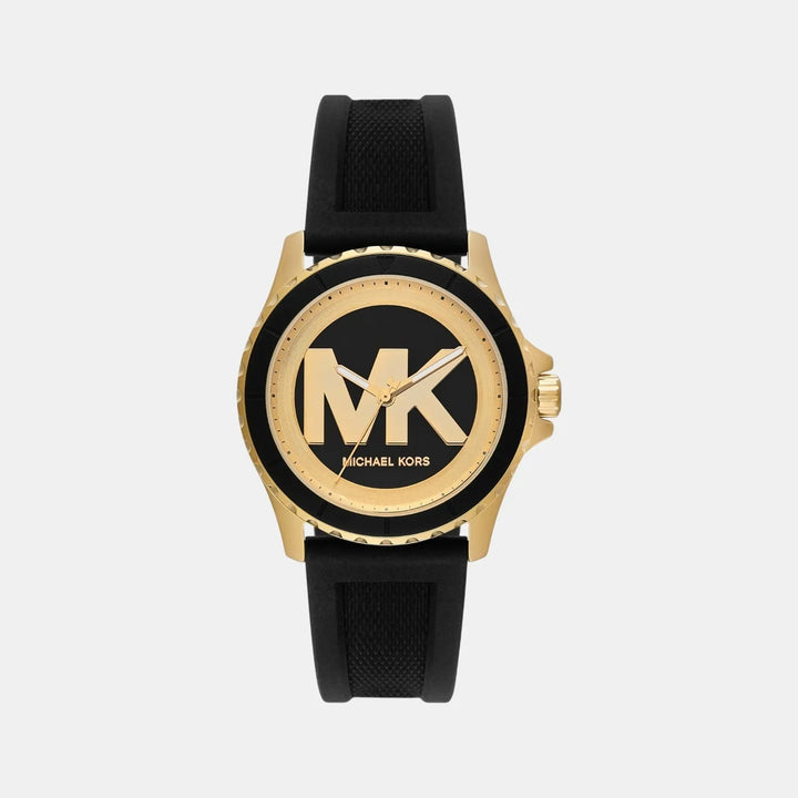 Michael Kors Everest MK7537 Black and Gold Sunray Dial Women&