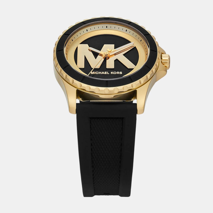 Michael Kors Everest MK7537 Black and Gold Sunray Dial Women&