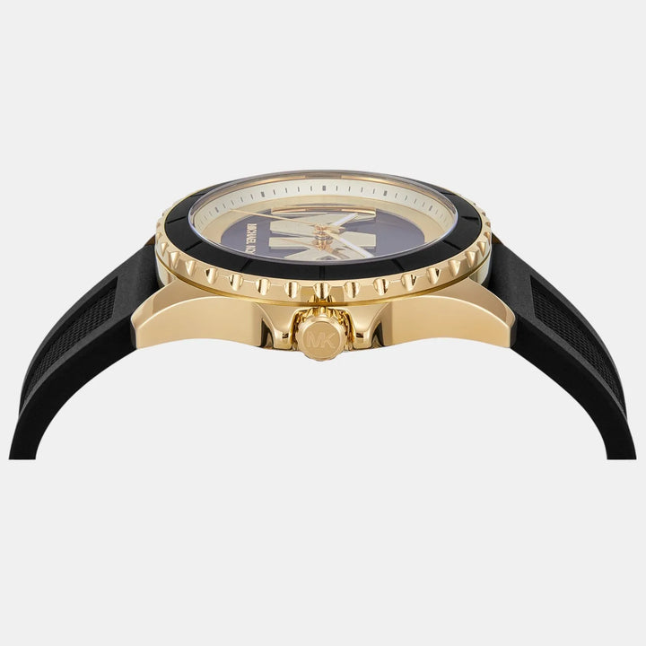 Michael Kors Everest MK7537 Black and Gold Sunray Dial Women&