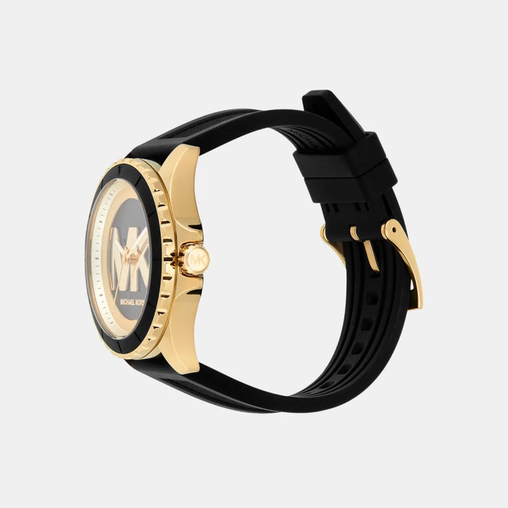 Michael Kors Everest MK7537 Black and Gold Sunray Dial Women&