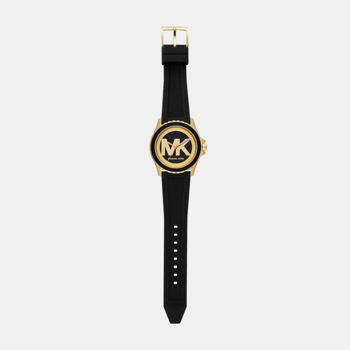 Michael Kors Everest MK7537 Black and Gold Sunray Dial Women&