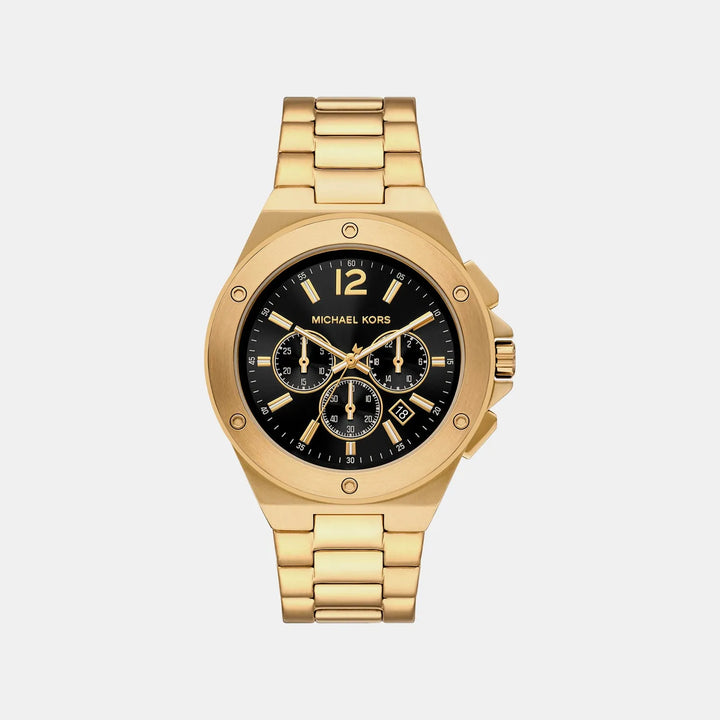 Michael Kors Lennox MKO1236 Gold Dial Men&