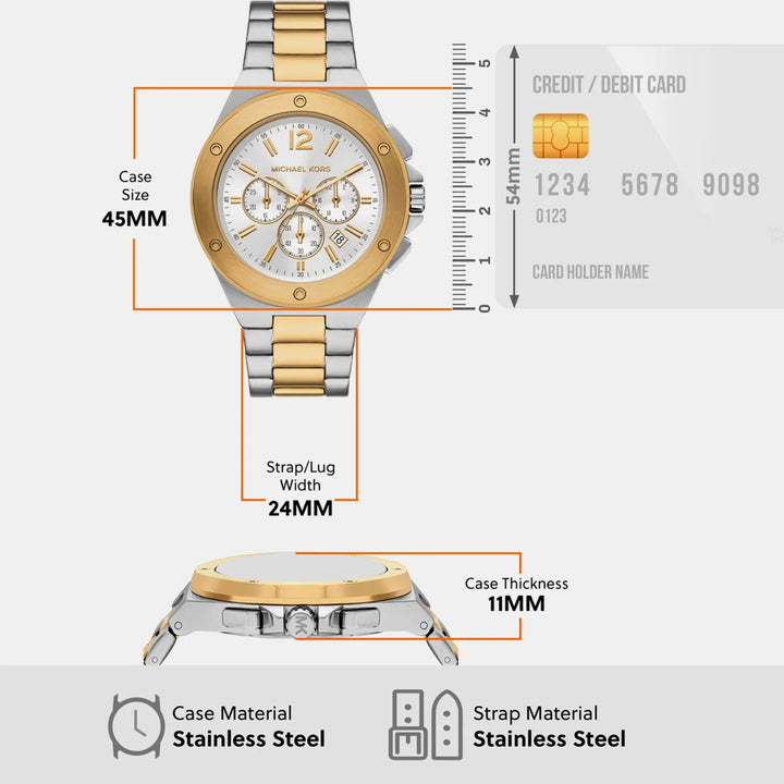 Michael Kors Lennox White Dial Men&