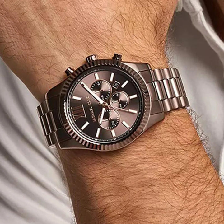 Michael Kors Lexington Brown Dial Men&
