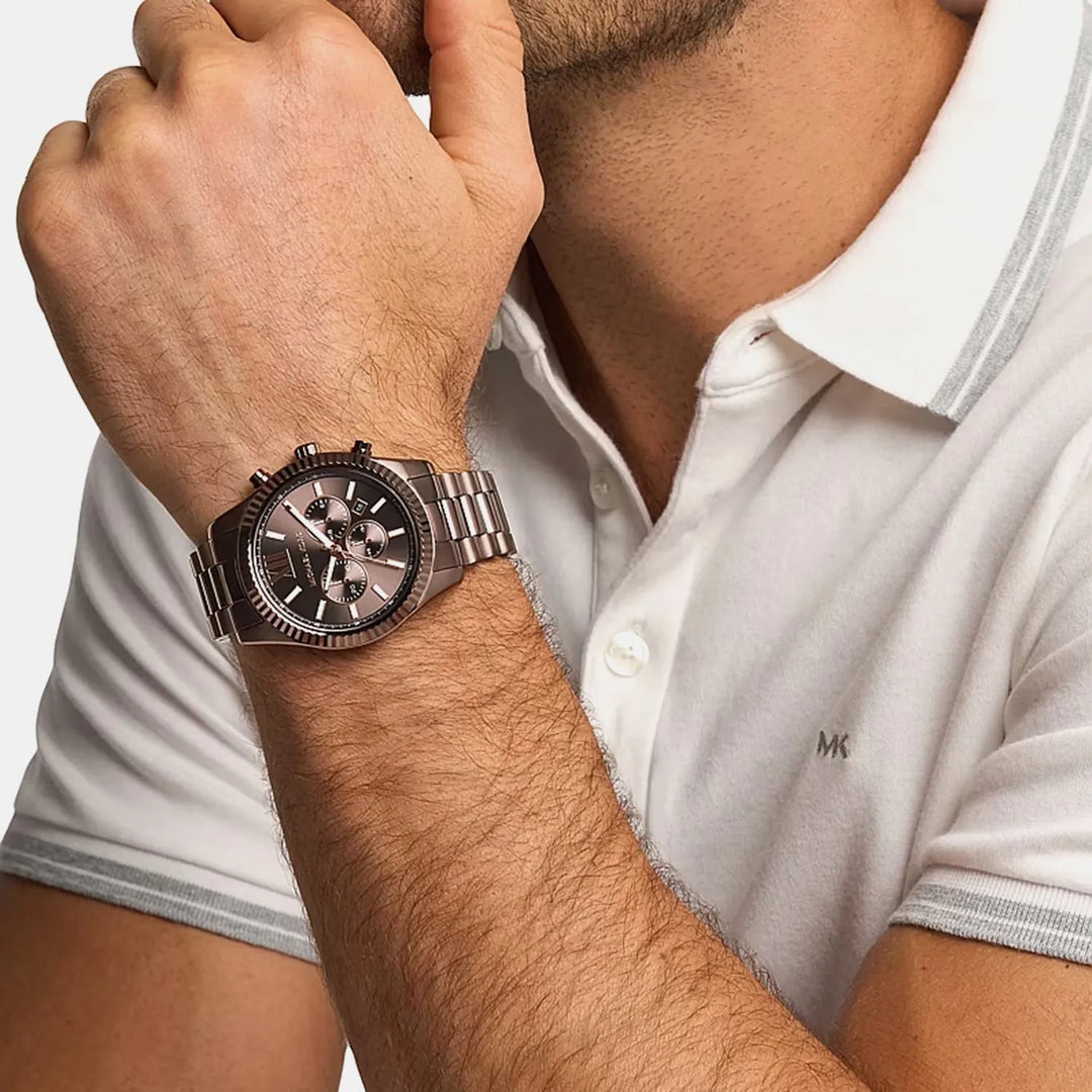 Michael Kors Lexington Brown Dial Men&