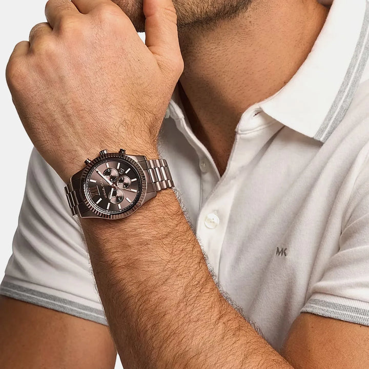 Michael Kors Lexington Brown Dial Men&
