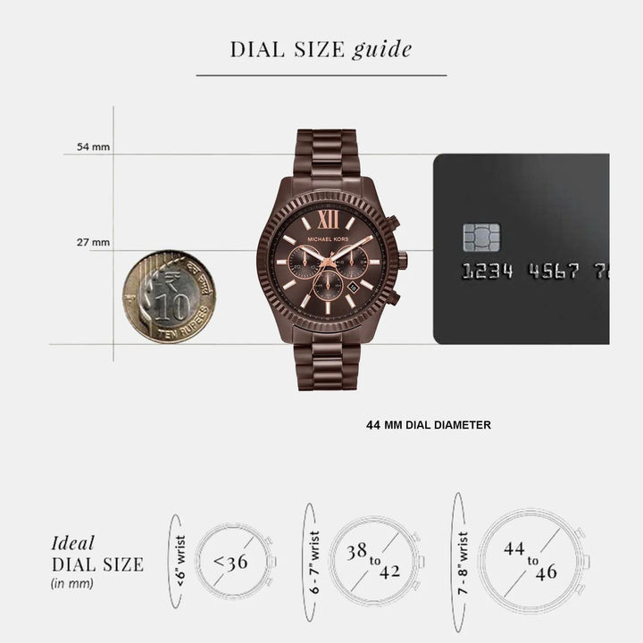 Michael Kors Lexington Brown Dial Men&