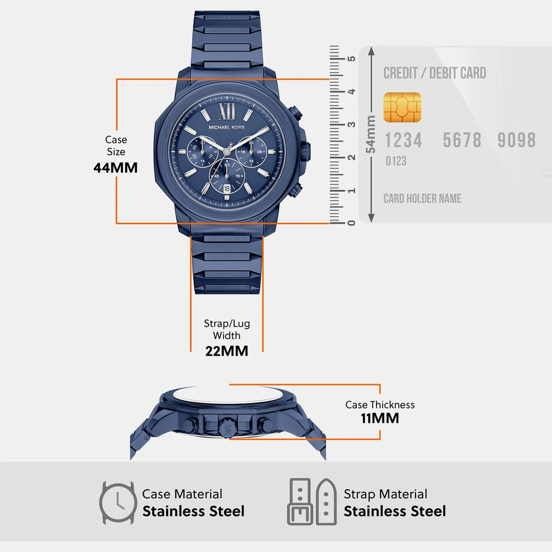 Michael Kors Prescott MK9251 Blue Dial Men&