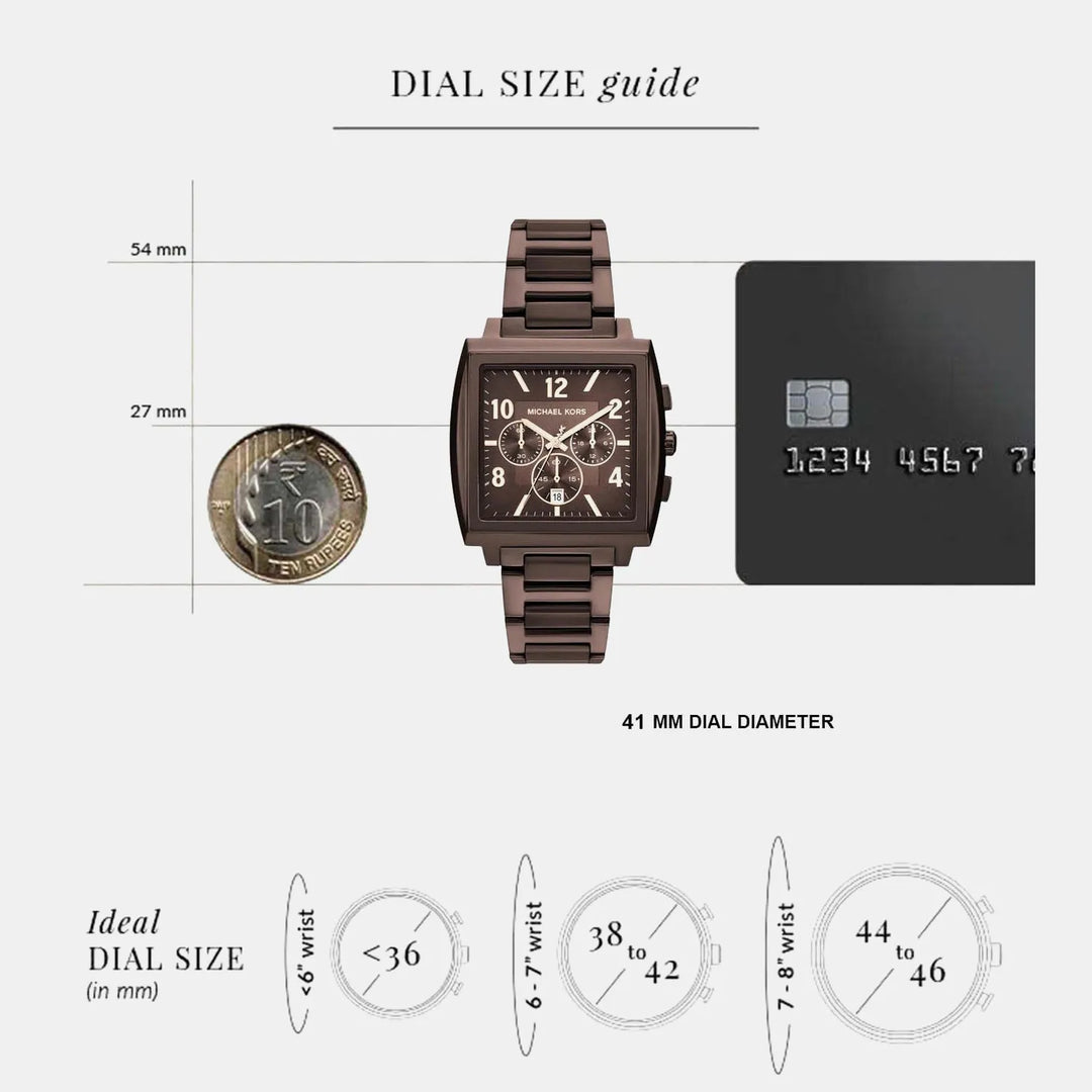 Michael Kors Rhys MK9234 Brown Dial Men&