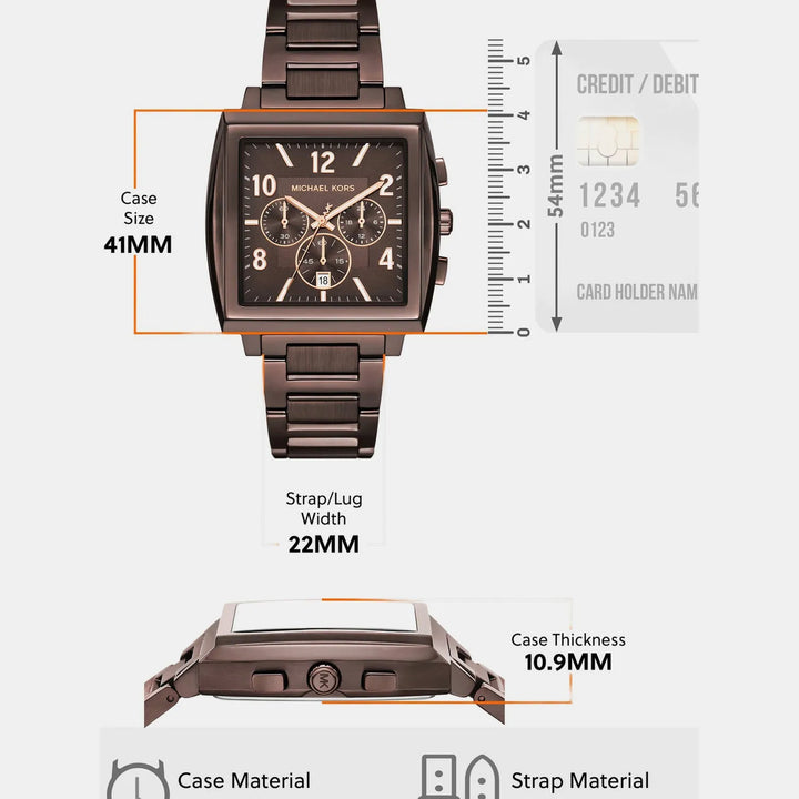 Michael Kors Rhys MK9234 Brown Dial Men&