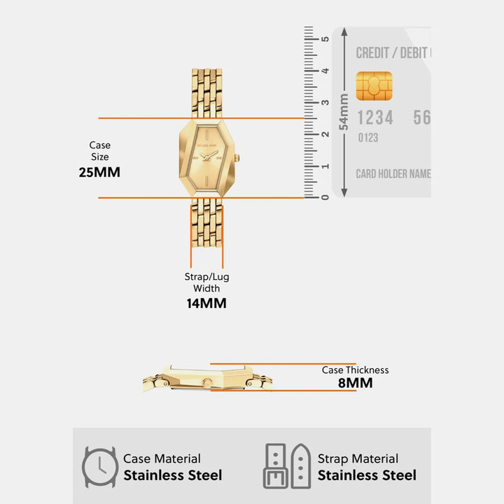 Michael Kors Suri MK7590 Gold Dial Women&