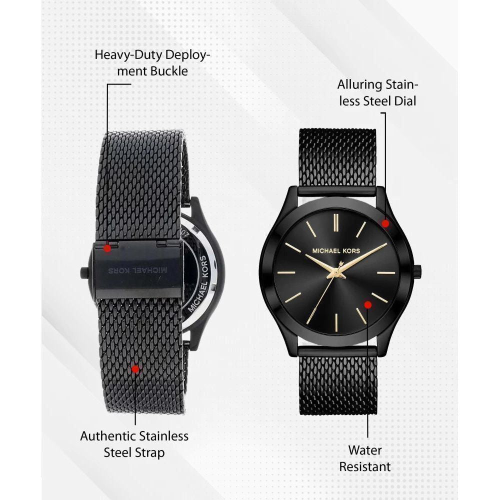 Michael Kors Analog Black Dial Men's Watch-MK8607