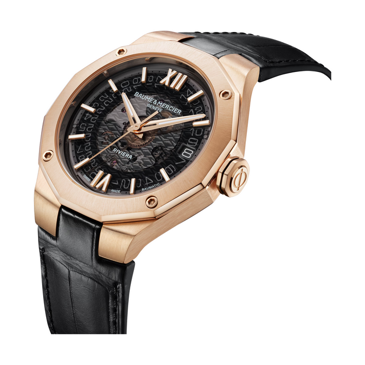 Baume &amp; Mercier Riviera 10787 Rose Gold Automatic Men’s Watch – 39MM