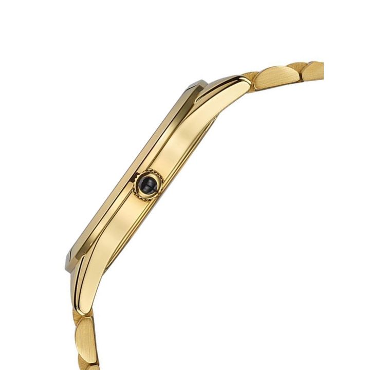 Balmain Men's Gold-Toned Stainless Steel Bracelet Analogue Watch with Grey Dial