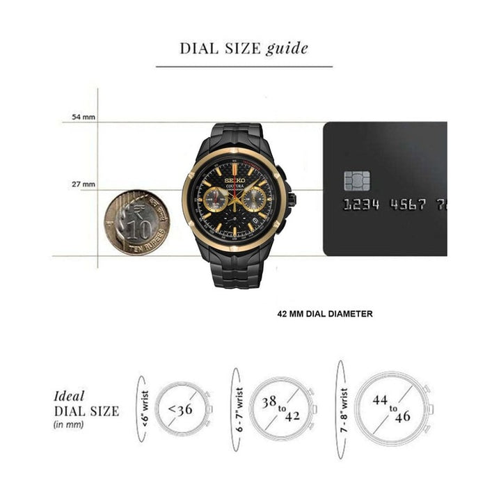 Seiko Coutura 42MM Quartz Chronograph Watch SSB442P