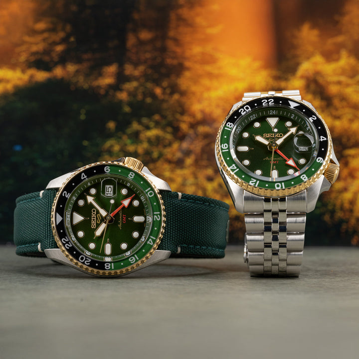 Seiko 5 Sports Forest Green Sunrise - India Limited Edition - SSK050K1